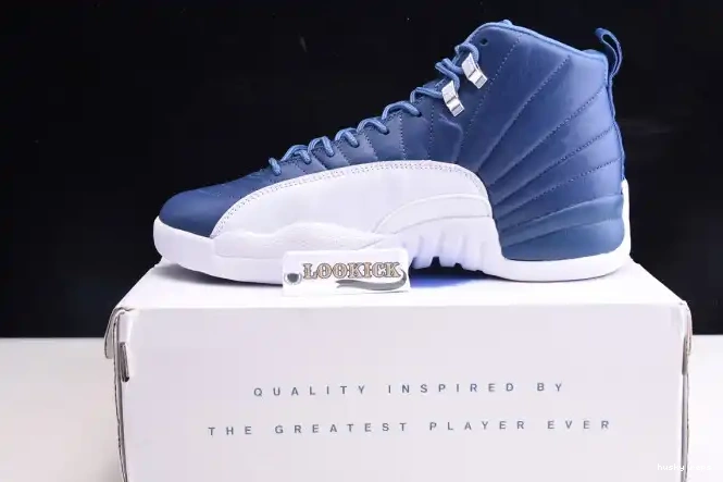 Cheap Husky Retro Air Jordan Blue 12 Stone 130690-404 0621
